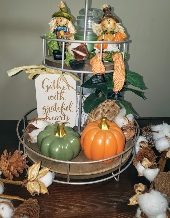 Thanksgiving tiered tray