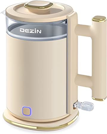 Gold and Tan Electric Kettle