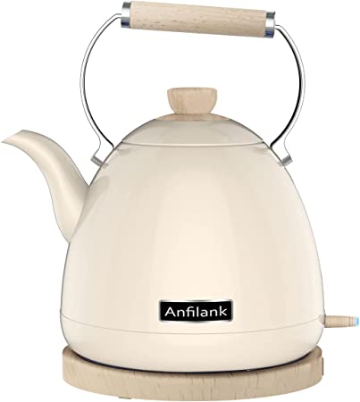Electric Kettle with  Wooden Accents