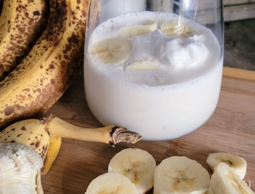 Homemade Banana Milkshake