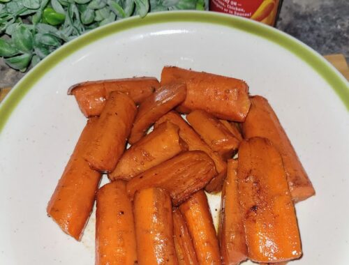 Hot Honey Roasted Carrots